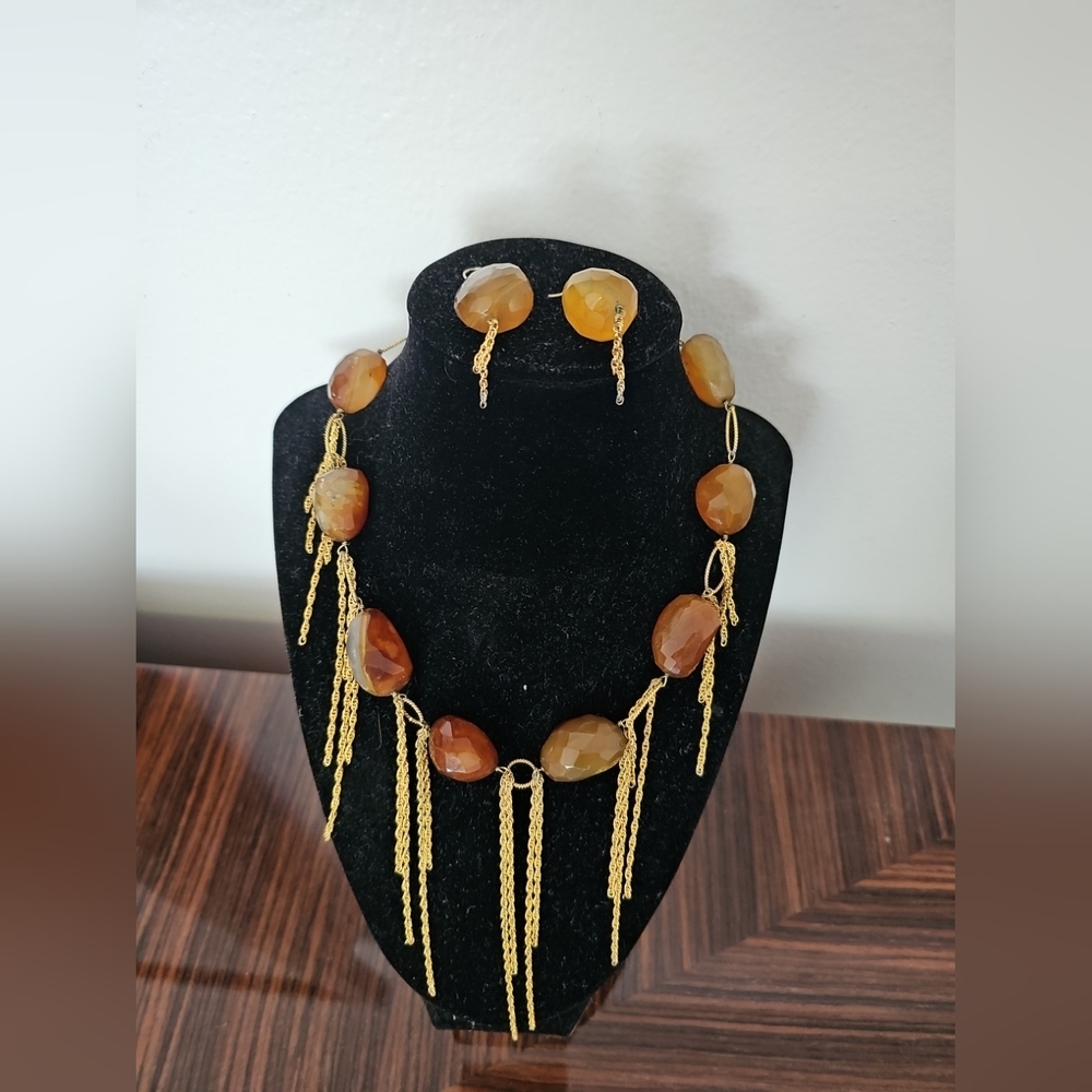Necklace With Earrings.